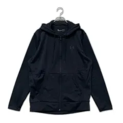 中古 メンズ アンダーアーマー UNDER ARMOUR パーカー L ブラック フルジップ 裏起毛 軽量