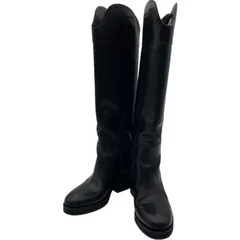 ジミーチュウ JIMMY CHOO レザーロングブーツ ブラック レザー レディース ブーツ