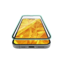 エレコム iPhone 16e / 14 / 13 / 13 Pro ガラスフィルム 高透明 全面保護 365日保証 ダイノレックス(R) 表面硬度10H 角割れ防止 フレーム付 指紋防止 飛散防止 PM-A25SFLGFDR