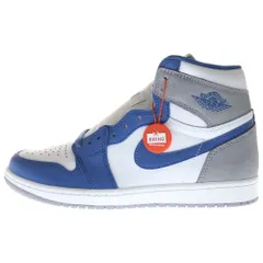 NIKE (ナイキ) AIR JORDAN 1 RETRO HIGH OG TRUE BLUE CEMENT GREY エアジョーダン 1 レトロ ハイカットスニーカー US8.5/26.5cm DZ5485-410