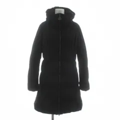 モンクレール MONCLER RENNE レンヌ ダウンコート ロング ジップアップ 0 黒 ブラック 132-093-49987-00 /KU