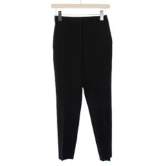 セオリーリュクス theory luxe Suave Saxony Carol テーパードパンツ スラックス ジップフライ 無地 ワンカラー ストレッチ ウール 34 黒 ブラック /BB