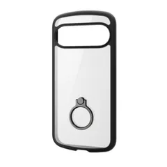 Google Pixel 9 / 9 Pro ケース ハイブリッド カバー 衝撃吸収 軽量 薄型 カメラレンズ保護設計 リング付 スタンド機能付 TOUGH SLIM LITE ブラック