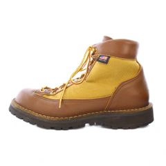 Danner GORE-TEX DANNER LIGHT hiking boots with platform canvas and leather accents, size US 7.5, brown, 30420X /BB