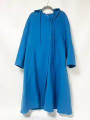 ebure エブール Ron Herman ロンハーマン レディース フーテッド ロングコート ブルー サイズ：36