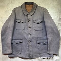 1940s フランス ボロ ビンテージ コットンピケ ハンティング