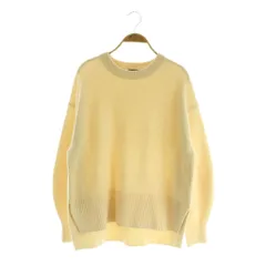プラステ PLST 23AW エクストラファインメリノウールミドルゲージクルーネックセーター 長袖 M アイボリー /MY ■OS