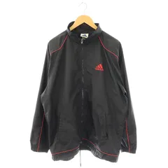 アディダス adidas ジャケット ブルゾン ジップアップ O ブラック レッド /DF ■OS ■AX
