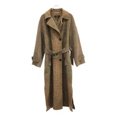 Weekend Max Mara ウィークエンド マックスマーラ クレイジーチェックウールトレンチコート 501601036 ブラウン系 48