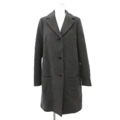 バビロン BABYLONE 美品 チェスターコート シャギー アルパカ混  36 グレー 灰色 背面スリット /IUのサムネイル