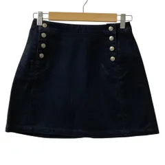 良品 HYSTERIC GLAMOUR ヒステリックグラマー デニム ミニスカート F ブラック レディース 古着 中古 USED