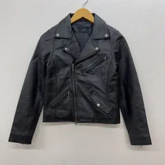 LIUGOO (リューグー) ダブル ライダースジャケット 羊革 レザー サイズS