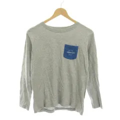 モンベル Montbell コットン ロングスリーブ ポケットT Tシャツ カットソー ロンT 長袖 160cm ライトグレー /YM