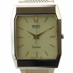 セイコー SEIKO ドルチェ Dolce 腕時計 ウォッチ クォーツ スクエア ロゴ ゴールド色 9521-5110 ■GY18 /MQ