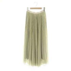 リリーブラウン Lily Brown ジャガードプリーツスカート ロング F ミントグリーン /HK ■OS