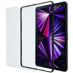 iPad Pro 11インチ 第3/2/1世代 (2021/2020/2018年) iPad Air 10.9インチ 第5/4世代 (2022/2020年) ガラスフィルム ガイドフレーム付 硬度9H 0.33mm 指紋防止 TBWA21PMFLGGJ エレコ