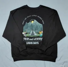 LL トムとジェリー x ロゴス DAIZ MEN コラボ キャンピング スウェット