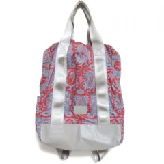 美品 Paul Smith JEANS ポールスミスジーンズ 総柄 ナイロン リュックサック バックパック デイパック マルチカラー レディース 古着 中古 USED