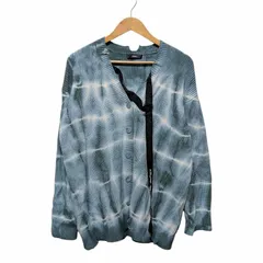 DIESEL ディーゼル タイダイ ダメージ加工 ニットカーディガン セーター グリーン系 サイズ XS