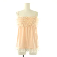 ジェラートピケ gelato pique キャミソール カットソー フリル F ピンク /DO ■GY48