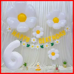 6歳 誕生日 飾り付け、バースデー 飾り 誕生日 バルーン 飾り バルーンフラワー 誕生日 かざりつけ 女の子