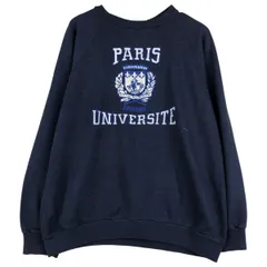 古着 3連プリント カレッジスウェットシャツ トレーナー メンズL相当/eaa609328