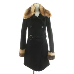 パトリツィアペペ PATRIZIA PEPE コート ダブル ファー ウール アウター 40 黒 ブラック 351-01-65010 /AN55のサムネイル