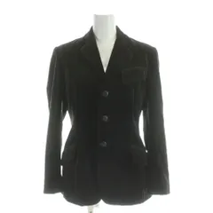 ラルフローレン RALPH LAUREN テーラードジャケット ベロア 2 茶 ブラウン 長袖 ノッチドラペル /AP