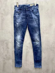 DIESEL ディーゼル SLANDY 069IB スーパースリムスキニー イタリア製 デニムパンツ sizeW27-L32/青 ■■レディース
