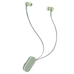 エレコム ワイヤレスイヤホン Bluetooth5.0 両耳 コードあり 巻き取り式 クリップ付 オリーブカーキ コンパクト ELECOM