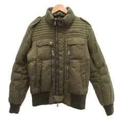 モンクレール MONCLER ダウンジャケット ブルゾン ジップアップ マルチポケット 4 カーキ 緑 グリーン /JS ■GY62のサムネイル