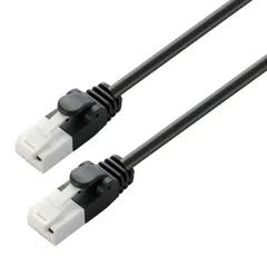 エレコム Cat6 LANケーブル 20m ブラック ELECOM  【佐川急便にて5営業日以内発送】