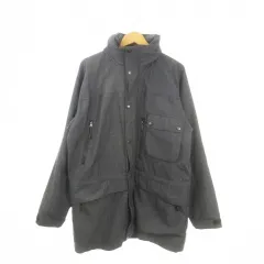 ジャーナルスタンダード JOURNAL STANDARD BY JOURNAL STANDARD ジャケット L 黒 ブラック フード収納 織り柄 スタンドカラー 長袖 /MN14 ■GY58