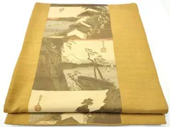 平和屋着物●名門木屋太　今河織物　六通柄袋帯　日本百景　正絹　逸品　CABC5413hyのサムネイル
