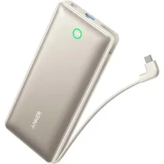 メーカー正規品 新品 ANKER アンカー モバイルバッテリー A1387N21 20000mAh USB-Cケーブル一体型 急速充電 ホワイト