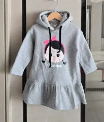 キャリー 裏起毛パーカーワンピース 100