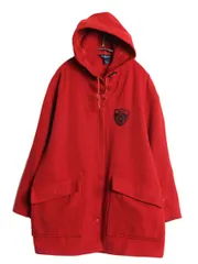 【お得なクーポン配布中!】 80s ラルフローレン メルトン ウール ハーフ コート レディース M / ヴィンテージ ポロ フード パーカー ジャケット フルジップ ワッペン 