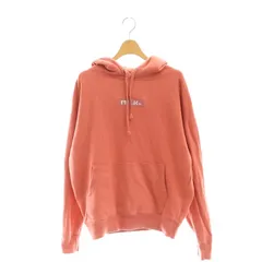 ミルクフェド MILKFED. ロゴ刺繍 パーカー スウェット 長袖 プルオーバー M ピンクオレンジ /CX ■OS