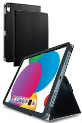 エレコム iPad 10.9インチ 第10世代 ( 2022 ) 用 ケース ソフトレザー カバー 手帳型 ベルト付フラップ 2アングル ハンドベルト付 スタンド機能付 衝撃吸収 軽量 ブラック ブラック