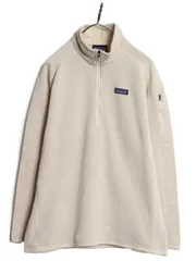 【お得なクーポン配布中!】 パタゴニア ベターセーター ハーフジップ レディース XL 19年製 アウトドア 裏起毛 フリース セーター プルオーバー 大きいサイズ クリーム