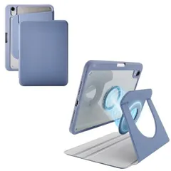エレコム iPad mini ケース 8.3インチ ( A17 Pro ) / 第6世代 マグネット着脱フラップ カバー 360度回転 Apple Pencil収納 スタンド オートスリープ機能 ブルーグレー TB-A25SMG360BG