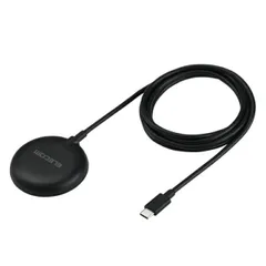 エレコム ワイヤレス充電器 マグネット式 Qi2 15W 高速充電 コンパクト 【 Magsafe 対応 iPhone / Qi2規格対応 スマホ 等充電 】 ブラック W-MA10BK
