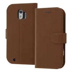 らくらくスマートフォン me F-03K 手帳型ケース ダークブラウン カバー シンプル マグネット カードポケット スタンド おしゃれ イングレム RT-KFK3ELC1-DK