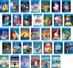 ウォルト・ディズニー 長編作品(34枚セット)白雪姫、ピノキオ、ファンタジア、ダンボ、バンビ、シンデレラ、アリス、ピーターパン、わんわ
