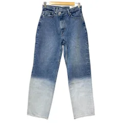 未使用 23AW RODEO CROWNS ロデオクラウンズ グラデーション ストレートデニム パンツ M ブルー レディース 古着 中古 USED