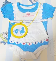 【Disney baby】不思議の国のアリス☆半袖ロンパース70