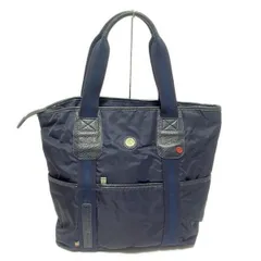 OROBIANCO(オロビアンコ) ハンドバッグ美品  - ダークネイビー×ネイビー レザー