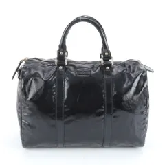 極美品 グッチ ミニ  ボストン レザー トート バッグ ハンド ショルダー 本革 ブラック 黒 レディース EEM DJ3-7【中古】