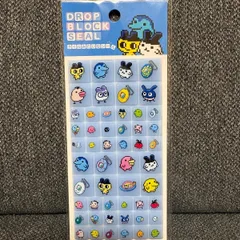 【正規品】たまごっち タイルシール DROP BLOCK SEAL｜ドット絵シール レトロかわいい 平成レトロ まとめ売り 水濡れ防止包装