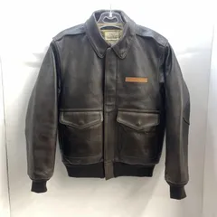 【中古】AVIREX A-2 フライトジャケット サイズ38 ブラウン アヴィレックス[92]